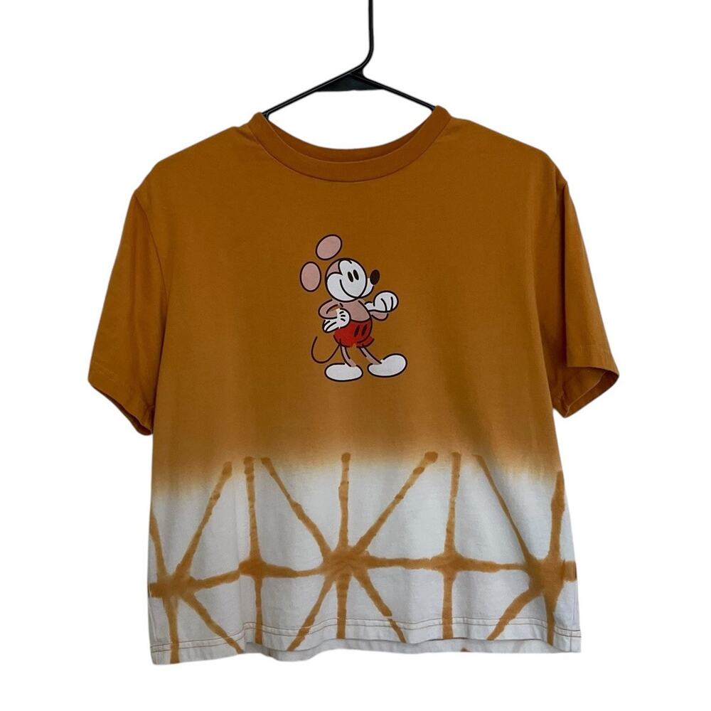 Disney | Mickey Mouse Genuine Mousewear Tie-Dye Yellow T-Shirt Women’s Size M